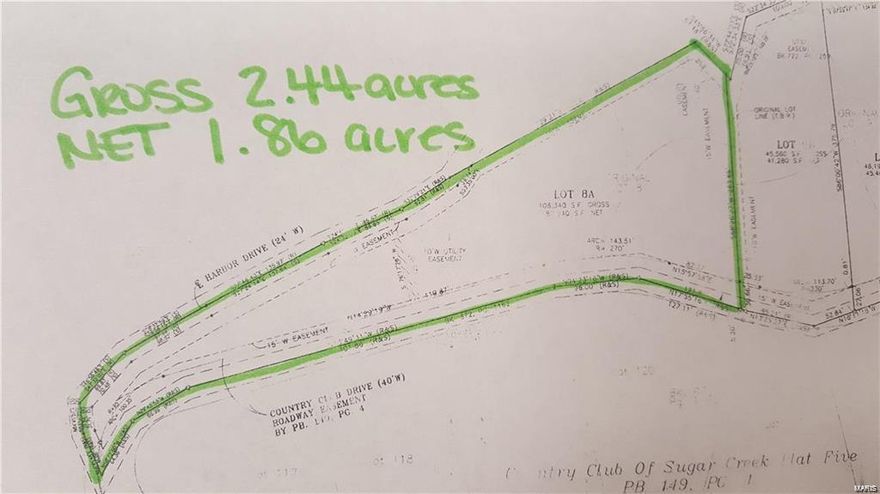 Seller never got survey and cannot attest to true boundary lines. The gorgeous lot with water views is located within the country club of Sugar Creek. It is now a part of the Harbor of Sugar Creek Farms subdivision. Lot is waiting for you to make it your own! All offers to be submitted on Special Sales Contract. Property to be sold AS-IS.