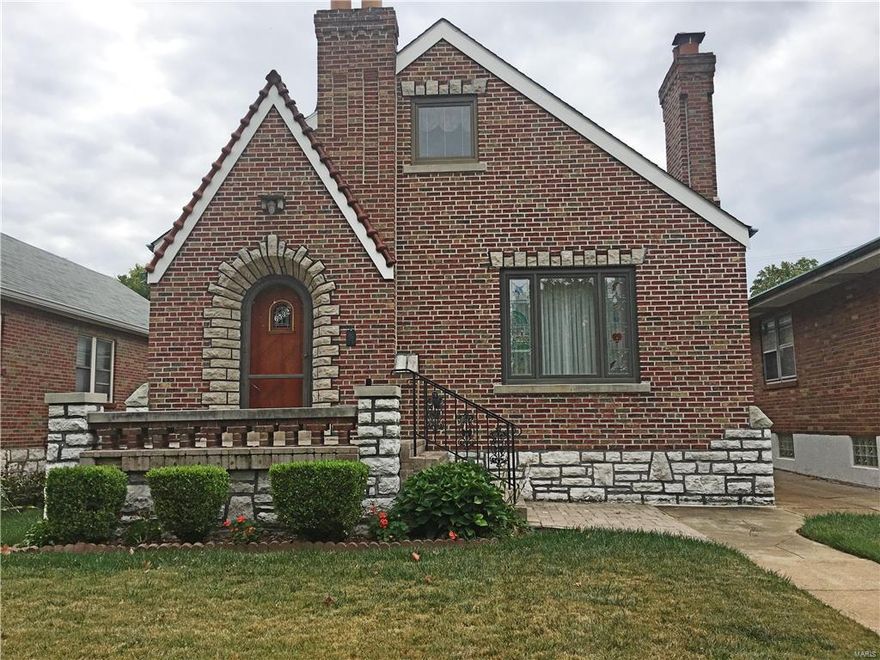Wonderful 1.5 story brick home in the much sought after Lindenwood Park neighborhood!! This well-maintained home has three bedrooms. Upon entering, you'll notice the character immediately with the cove ceilings, full masonry fireplace with stunning stain glass windows on either side, and newer carpeting(there is hardwood underneath) in both living and dining rooms. The kitchen is an eat-in with custom cabinetry, solid surface counter tops, and appliances that stay!! Adjacent to the kitchen is the large family room for entertaining. The spacious main floor master has hardwood floors. There are Pella windows throughout. The upper level has two nice size bedrooms with a full bath. The spacious finished lower level is has a full kitchen and a half bath. There are glass block windows with vents. The backyard boasts a beautiful deck and a two car garage. It's easy to see the pride of ownership in this great home. Additional Rooms: Sun Room