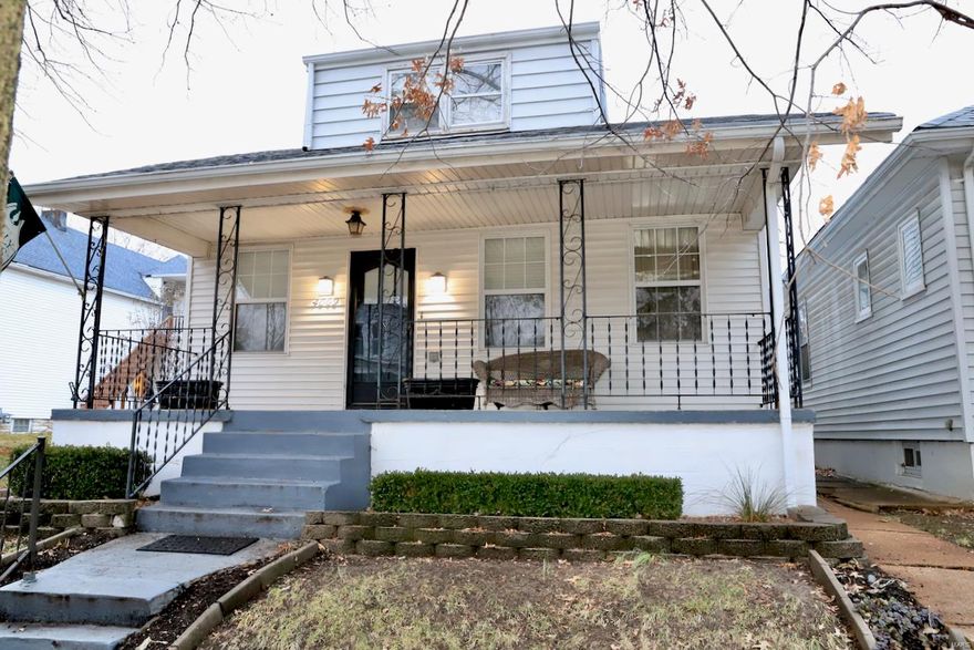 TAX RECORDS HAVE WRONG SQ. FT.!  Holidays are over- Come On Down!  Well loved story and a half, owned by the same family for many years, large covered front porch w/big shade tree out front, just begging for someone new to love it.  There were many changes and additions made including moving the basement steps to the family room/hearth room addition.  While the house is technically 1 bedroom, it could be three to go with the three baths (one on each floor)! There are several walk in closets, a pantry, a large kitchen and that wonderful room addition.  There are sliding doors onto a partially covered deck (watch your step) which overlooks an entire landscaped backyard with fish ponds, a fountain and shed (see photos).  With a very convenient side drive you have quick access to the 21x20, heated, garage.  Sellers prefer AS-IS sale with no inspections, warranties, repairs, monies or guarantees provided; limited seller's disclosure, Special Sales Contract.