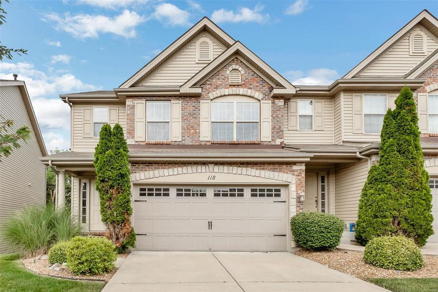 Well kept home that is ready for you! This home has over 1900 livable sq feet. You will enter into a large foyer that will take you into a two story great room complete with gas fireplace and a living room wired for surround sound.  You will find an open floor plan that will make entertaining a breeze. The kitchen has upgraded 42" cabinets and plenty of counter top space. The upstairs has two bedrooms and large full bathroom.  No need to take your clothes downstairs as this home boasts a 2nd floor laundry room. The lower level is finished with a full bath, large walk in closet.  You can walk right out to your own private patio.  Plus, it's easy on and easy off from I-70 or from Highway 40.  Make your appointment for a private showing today!