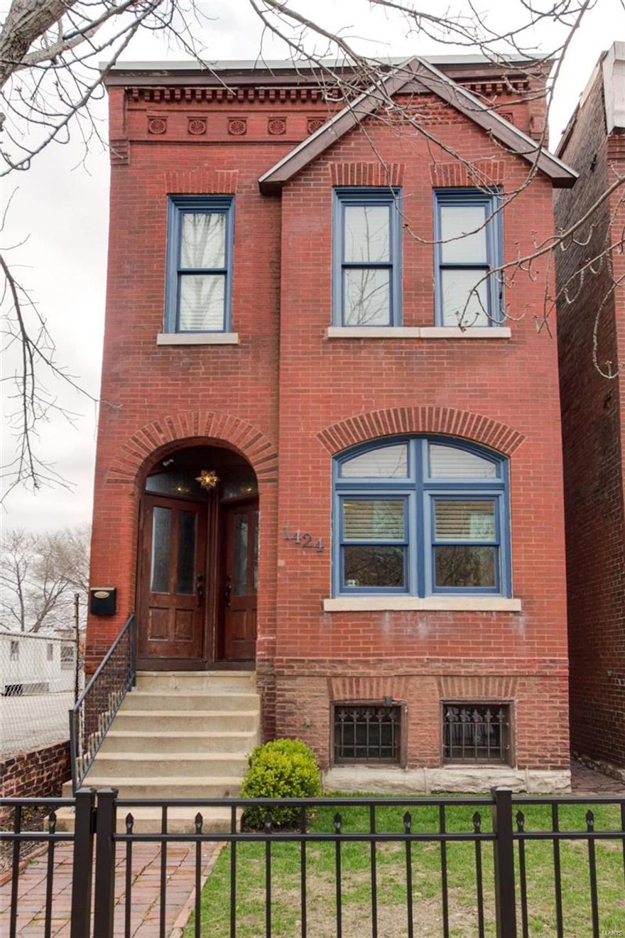 Location is everything with this beautiful home in Lafayette Square. Tons of updates in the kitchen, bathrooms, 1st floor laundry, roof & many more. Walk in to very open 1st floor with the original fireplace, refinished original hardwood floors & period millwork. A functional large pocket door separates the living areas & kitchen.  Spacious eat in kitchen has been totally updated with custom cabinets, granite counters & subway tile. The 1st floor laundry room has been completely refinished offering tons of space & storage.  Upstairs you will find a loft area currently being used as home office easily converted back into a 3rd bedroom. Hall bathroom has been updated & functions perfectly with the guest bedroom. Master suite has plenty of room & a walk out 2nd floor deck. Master bath has double sinks, a large shower & great closet space. Outside is nice & private with a tall fence & level lot perfect to add a parking pad or even a garage. Well maintained home w/obvious pride of ownership