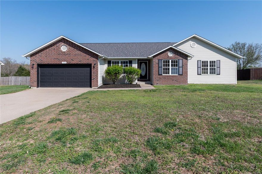 Schedule a showing today to look at this completely REMODELED 4-bedroom 2-bathroom home in the beautiful Summit Subdivision located close to Fort Leonard Wood in the Waynesville School District. There has been no stone left unturned with this one, it has new vinyl plank flooring throughout, new paint, new light fixtures, hardware, granite countertops, backsplash and beautiful updated sink. There is a brand-new roof and HVAC system installed as well as a brand-new massive 42'x10' deck off the back of the home! This home has FOUR BEDROOMS, a separate laundry area and a HUGE kitchen with lots of storage and plenty of space for your family. The large master bedroom has a big walk-in closet with the master bath featuring a whirlpool tub and separate shower. This unique floorplan also features a bonus sitting room or office space all on ONE FLOOR! This highly sought after neighborhood has a community play ground as well. Schedule your showing now this 2070 sq ft home is move in ready!