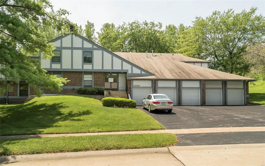 GREAT LOCATION- GORGEOUS VIEWS!  Move in ready,  Updated, 3 Bed, 2 Full Bath Garden Condominium, located near Creve Coeur Lake. Large, Open Living Area, Light and Bright Kitchen and more! Kitchen has granite, stainless appliances, updated cabinetry, pantry and tile flooring. Breakfast area opens to deck and has gorgeous views of common area. Spacious Living Room and Dining Room have newer flooring and newer Glass Doors to Deck, bringing in tons of natural light.  Down the hall is the Primary Suite, with updated bathroom with gorgeous, tiled shower and walk in closet.  2 more bedrooms and another updated, full bathroom.  In unit Laundry, storage locker and 1 car Garage. Upgrades include newer HVAC-19, 16 seer ac, Ecobee smart thermostat-19; laminate flooring-18, double pane Pella windows in Primary bedroom and large slider-21; Shower Doors in Primary Bathroom.  Relocation Listing, Owner occupied, no rentals, a pet is allowed.  Pool, Clubhouse and Tennis.  Washer and Dryer excluded. Location: End Unit, Interior Unit