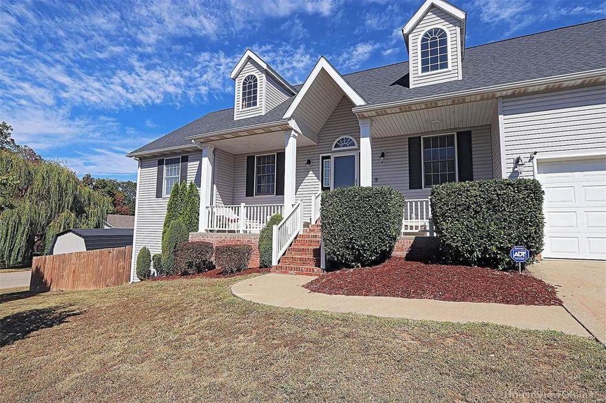 This 5 bedroom 3 bath home has been well cared for and shines on a landscaped corner lot. Has hard wood floors throughout the main level. The master bedroom has master bath with double vanity, separate shower and jetted tub. Kitchen offers a great working area, a breakfast bar and the appliances stay. A covered deck from the eating area overlooking the pool and backyard. The lower level has family room plus two more bedrooms and a bath. Great if you are working from home.  Walkout basement leads to a nice lot with a wood privacy fence. There is an above ground pool to beat the heat Updates include A/C replaced in 2020. Roof, gutters and some siding replaced in 2015. Deck redone in 2021.