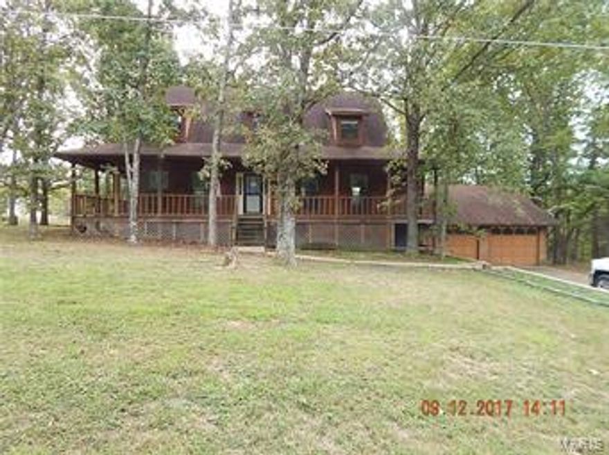 Come take a look at this 3 bedroom, 2 bath home located in a country setting, sitting on .97 acres. Home has a huge wrap around porch great for sitting and enjoying the country. You will find the large master bedroom on the main floor along with the nice sized kitchen and living room. Upstairs you will find 2 large bedrooms with a full bath. You will be amazed with the location of this home. Located a short drive to Ft.Leonard Wood. SpecialListingConditions: Foreclosure