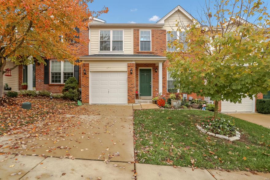 Gorgeous MOVE-IN ready maintenance free 3 level townhome in the Lindbergh School District. 3 bedrooms and 4 baths! Walk in to the vaulted 2 story entry foyer with wood flooring throughout most of the main living area. This open floor plan has so much space to spread out and entertain.   Kitchen has stainless steal appliances, custom cabinets, center island/attached table and sliding glass doors out to your deck backing to trees for privacy. Separate living and family/dining rooms.  The upper level has a large master bedroom and bath with double bowl vanity and a separate tub/shower. 2 more additional nice size bedrooms and another full bath! The walk-out lower level w/ rec room, built-in cabinets, desk and another half bath with plenty of storage space.  Sliding glass doors lead out to your patio!  1 Car garage,  close to shopping, highways, etc.... Location: Other