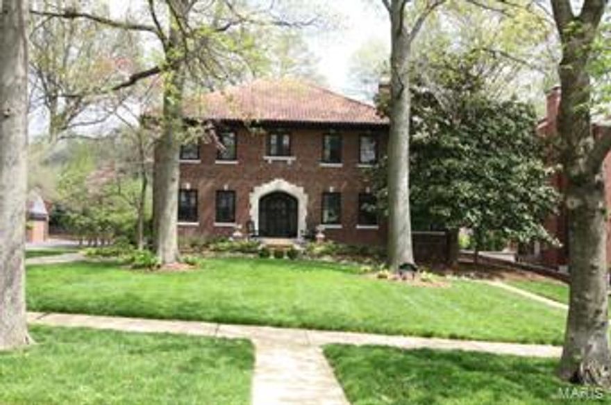 This elegant home nestled in sought after Claverach Park has wonderful details beginning with the grand stone arched entry & massive arched front door surrounded by leaded glass. Other features include beautiful hardwood floors, crown moldings, updated kitchen w/stainless appliances, granite counter all opening to a large breakfast room w/a beautiful, newer large picture window allowing the light to pour in, charming architectural details w/French doors opening to the formal dining rm w/art glass windows & a double set of French doors to a lovely slate-floored 4 season room w/custom floor to ceiling built-in bookcases. The handsome & graceful LR has a FP w/newer gas logs & opens to the FR w/newer large windows. The upper level has 4 large bedrooms, a den/office w/newer picture window; & chic restored Vitrolite baths. The master BR has a porch that makes for a great sitting room. Other improvements; plumbing & electric to attic for future expansion.