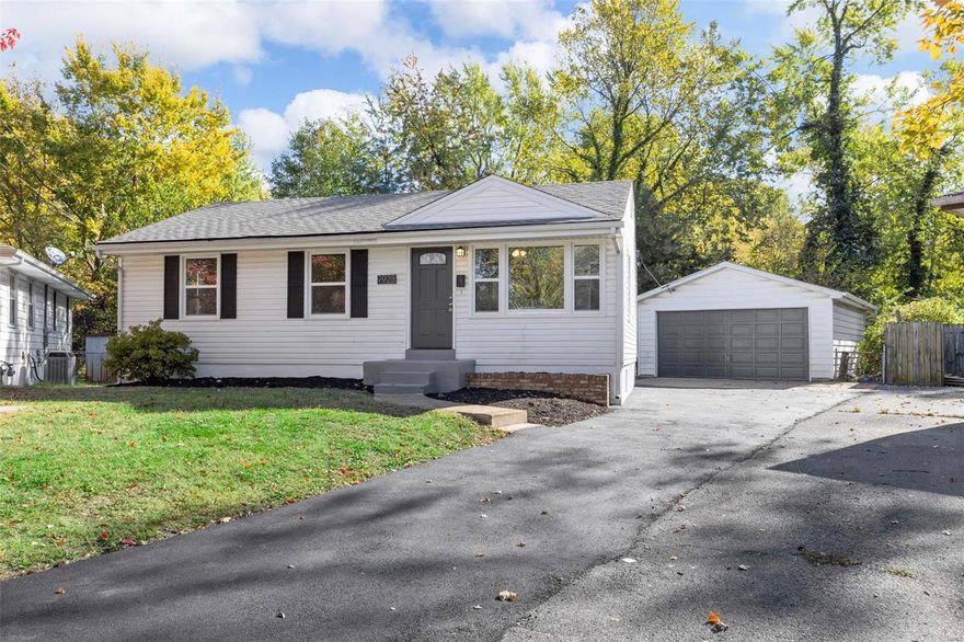 Welcome Home to this beautiful 4 bedroom 2 bathroom w/2 car detached garage! Completely rehabbed home, no detail has been left undone! Located on a nice quiet court in Overland! Upon entering this home you are greeted w/an open entertaining floorplan, gleaming hardwood floors and tons of natural sunlight. The kitchen offers lots of storage space, beautiful white shaker cabinets, quartz countertops, recessed lighting, custom tile back splash, ceramic tile flooring and brand new stainless steel appliances! Custom tile tub/shower surround w/ sleek finishes in both bathrooms! 3 Bedrooms on the main level all have ceiling fans. The lower level has a living room, full bathroom and 4th bedroom!  All major systems and windows are brand new in this home! In the backyard you will find the deck and patio area is perfect for outdoor entertaining! The detached two car garage is perfect for additional storage!  Don't delay scheduled your showing today!