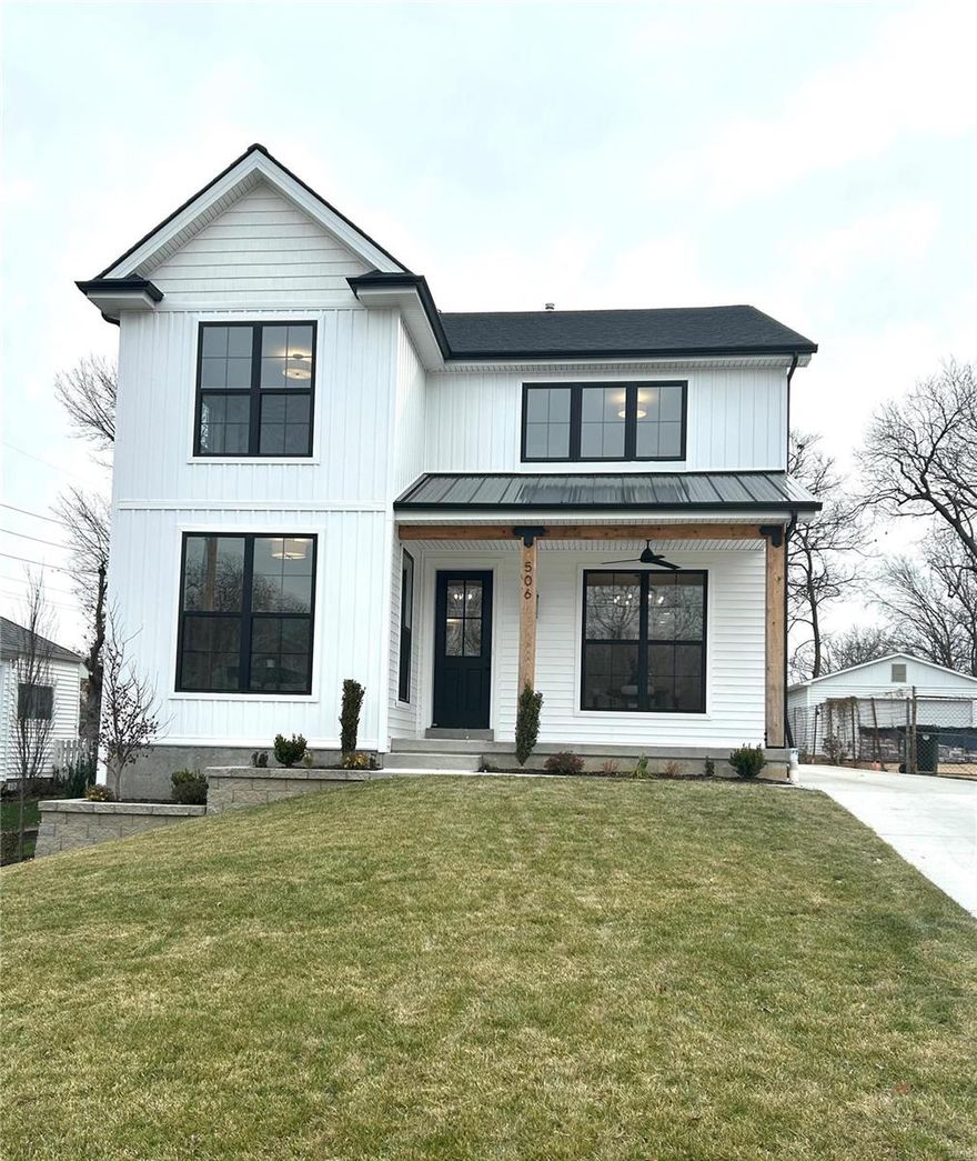 Beautiful new construction custom home in the wonderful Kirkwood community. This home has 5 bedrooms and 4.5 baths. Light filled open floor plan, 9' ceilings, gorgeous moldings thru out, hardwood flooring on main level and 2nd floor hallway. Gourmet center isle kitchen, solid surface tops, breakfast area walks out to private patio. Great room with direct vent gas fireplace, separate dining. Master suite offers private bath with separate shower and soaking tub. Spacious 2nd floor laundry. Finished lower level includes game room, full bedroom and bath. Conveniently located between downtown Kirkwood and Hwy 270.