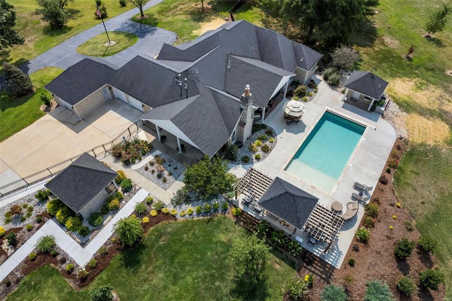 RARE opportunity-over 29 acres in the county,bordering Cape City limits and the Jaycee Golf Course.Magnificent Stone French Provençal home on a setting that will wow and equally sooth all of your senses at every turn.NO COVENANTS,RESTRICTIONS,ZONING OR HOA.Enjoy it just as it is or make it into whatever you wish.Nearly $1MILLION has been spent since June 2020 to renovate and upgrade the estate.To mention a few:new heated and cooled saltwater pool with gorgeous outdoor kitchen/cabana,stone heated and cooled dog house,a 3rd car attached garage,freshly paved private driveway,sprinkler system,new flooring throughput the main level,marble floor and shower in the primary bath,wood fireplace converted to gas,generator with dedicated 500 gallon propane tank,surround sound,security system,water filtration system,added insulation in the attic of the home & the main barn resulting in low utility bills!7 quality outbuildings 1 w/HVAC to take your business or hobbies to the next level.