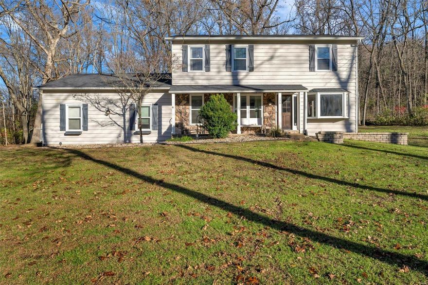 Discover this beautifully updated 3 bed / 2.5 bath home with a finished basement, situated on a rare and highly desirable 1-acre lot in Eureka. From the moment you arrive, this home offers a sense of space and privacy that’s hard to find. Step into the inviting family room, where vaulted ceilings and a wood-burning fireplace set the stage for cozy gatherings or quiet relaxation. The kitchen is a true standout, featuring sleek granite countertops, abundant cabinetry, and seamless access to the dining area. Off the kitchen enjoy the bright and airy family room that looks out onto your private lot. French doors and stunning wood floors stretch throughout, bringing warmth and sophistication to each room. Outside, the expansive back deck with a pergola offers the perfect space for entertaining or enjoying nature in your own backyard sanctuary. With an extended 2-car garage, there’s no shortage of storage and functionality. This is more than just a home; it’s a retreat with room to breathe. Additional Rooms: Sun Room