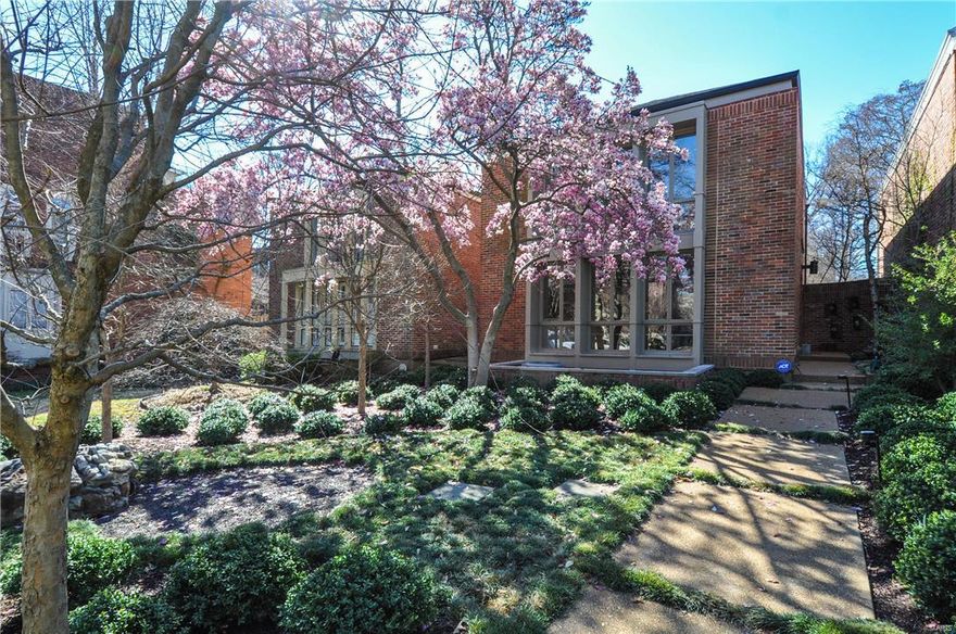 Est. 1977: This exquisite contemporary home is located on a fabulous PRIVATE/GATED street in the heart of the bustling Central West End! An oasis is found here with cool, contemporary lines; well-designed & thought-out interior spaces; fabulous landscaped grounds that make you forget you're even in the city at all! Featuring nearly 2,300 sq ft with 2+ bedrooms, 2.5 bathrooms, full basement & 2-car garage, this unique open-concept home makes a great alternative to condo living in this uber-desirable, walkable location. With prices of nearby condos in a similar price per square foot, here you don’t have the expensive monthly condo fees PLUS you get to enjoy your own private landscaped yard & pvt garage, bsmt storage, and more. Featuring top of the line finishes/appliances plus loads of renovations/updates, this rare, boutique home is sure to win you over. However you simply must experience it firsthand to truly appreciate all the great nuances, so schedule your private viewing today!