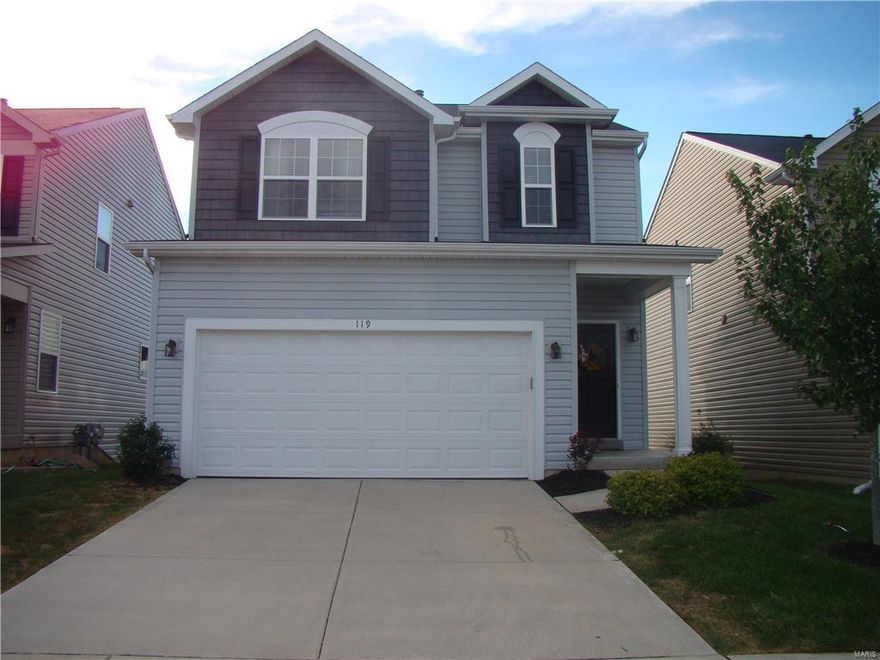 Available May 1st. Wonderfully updated 3 year old home in the desirable Saratoga Community.  The owner upgraded the house with all the bells & whistles including 42 inch cabinetry, a breakfast bar, stainless steel appliances, tons of can lights, a gas fireplace and much more.  The upstairs boasts 3 huge bedrooms and 2 full bathrooms...plenty of room for everyone.  The master suite includes a huge walk-in closet, a bathroom w/ double vanities, a tub and a shower. The walk-out basement has plenty of room for storage.  Great neighborhood.  Schedule your appointment today.  This one wont last!