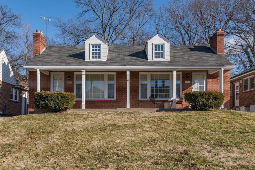 This great rental in the Clayton School District is now available. Light and bright charming duplex. The spacious two bedroom, one full bath unit features hardwood floors and newer windows throughout. The living room has a wood-burning fireplace and coved ceiling. Eat-in kitchen. Generous closets in the bedrooms. Conveniently located near 170 and a short walk to the MetroLink & Galleria. 
There is a full private basement and a newer washer and dryer. No smoking. One-year minimum lease. Small dogs will be considered.