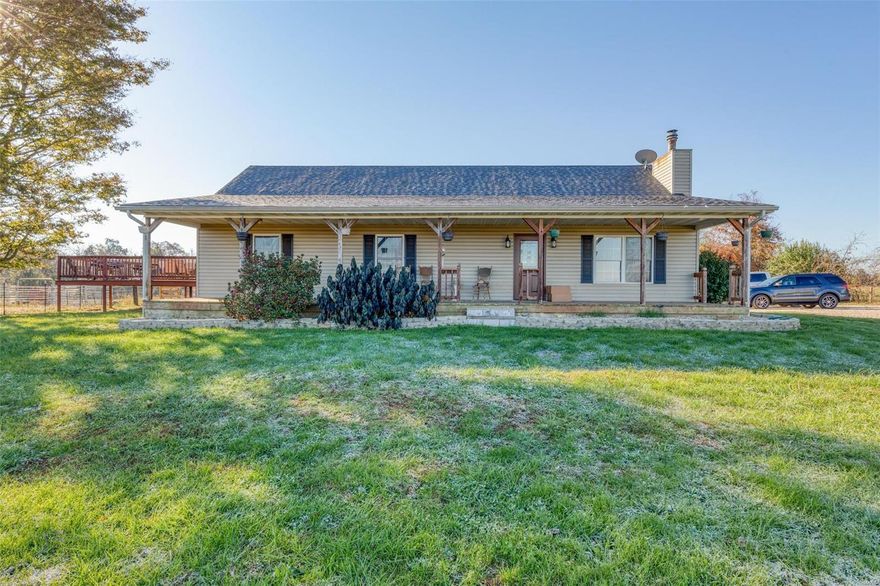NEW ROOF!! Country living but just minutes from town is this lovely mini farm on 17.74+/- beautifully fenced and cross fenced acres. Exterior offers covered front and rear porch, 20x30 deck, insulated 30x40 detached garage with 20x40 lean-to, 20x40 machine shed and two additional sheds perfect for storage. This cute farm house has 2 bedrooms on main floor with an additional bedroom in the partially finished basement along with family room, full bath and recreation room. Main floor has new vinyl flooring throughout, cozy wood burning fireplace and main floor laundry room. Call today to see everything this home has to offer.
