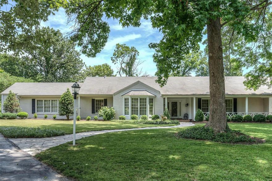 If you are looking for a wonderful center hall ranch with an accessible floor plan, you have found your home. Tucked away on a private lane, you get privacy & proximity. The main level features rich hardwood floors & beautiful architectural details throughout, with a large eat-in kitchen providing a center island & offering an abundance of cabinets & counter space along with a built-in desk to balance out the generous, large floor plan. Design details include crown molding throughout, built-in bookshelves flanking a handsome fireplace in the spacious living room, built-in display cabinetry in the formal dining room & gorgeous ceiling in the cozy family room with fireplace. Large master suite includes a separate sitting room area. The all season sun room looks out onto a 3/4 acre lot rimmed by mature trees for complete privacy.The lower level gives you many options with a spa style bath & 2 bonus rooms. Add in a 3 car garage & this is truly an inviting home you won't want to miss. Additional Rooms: Sun Room