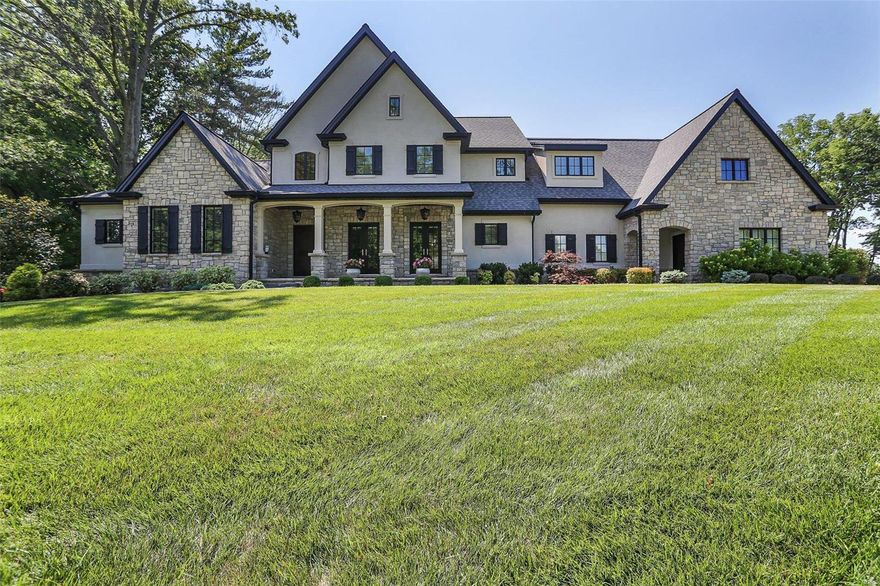 Welcome to this meticulously built custom home in Chesterfield.  Owner exquisitely selected the finishes in the home and it's in pristine condition.  This 1.5 story features 4 beds, 5 baths, office, bonus room, 4380 Sq Ft with an oversized 3 car garage and 1.13 acre flat lot.  Chef's kitchen with island, butlers pantry, double dishwasher, 48' gas range with pot filler, microwave drawer, backsplash, beverage fridge and soft close cabinets.  Amazing master bathroom with steam shower and heated floors.  The walk in closet was custom designed w/ built-ins, makeup vanity and a laundry room in the closet.  The upstairs features 3 bedroom, 2 full baths a bonus room, office and 2nd laundry rm.  10 ft pour in LL with egress window, roughed in bath and perfect area for a theater room and rec room.  Additional features: Sono wireless speakers, 12ft ceilings, stone fireplace, covered patio w/ fireplace, hardwood floors, stone exterior, Pella windows and doors, expanded driveway, and so much more. Additional Rooms: Mud Room