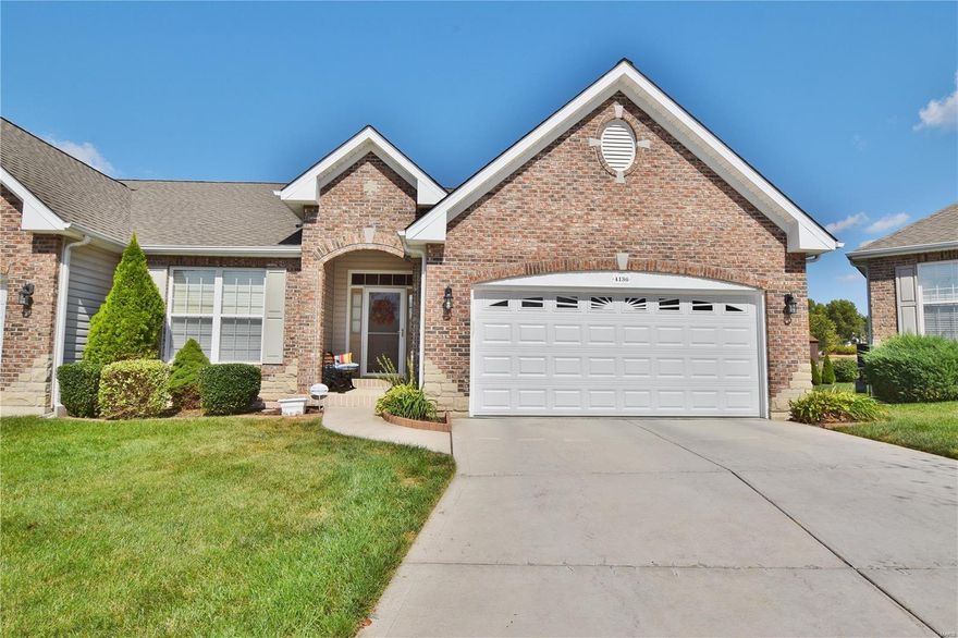 Have you been wanting to downsize to a villa but they are all too small? You won’t have that problem in this lovely, spacious villa. With over 1,900 sq ft on the main floor & an additional 1,200 sq ft in the lower level, you won’t be downsizing features or space at all; only gaining time since you won’t be cutting your yard, doing landscaping or shoveling snow! The main floor has tons of windows letting in so much natural light. The large great room is open to the kitchen, breakfast room & hearth room.  The kitchen has taller kitchen cabinets, granite countertops & so much storage. Master bedroom suite has 2 separate vanities, nicely tiled shower with bench, jetted tub and nice tiled flooring. 2nd bedroom, home office, and laundry are also on the main. The finished lower level offers a kitchen/bar area, family room, 3rd bedroom and full bathroom. 2 large closets for storage as well. You can enjoy sitting outside on the composite deck or the large covered patio. This home is a must see! Location: End Unit, Ground Level