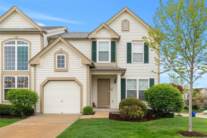 Over 2100 sq ft of living space in this townhouse style condo! New flooring throughout. Great Room w/gas fireplace, marble surround and ceiling fan. Gorgeous Kitchen features Breakfast Bar, loads of counters, tile backsplash and pantry. Quartz countertops in the kitchen along w/ stainless microwave, electric double oven & extra quiet dishwasher. Breakfast Room with bay window & sliders lead out to 10x9 deck with privacy wall. Spacious separate Dining Room will accommodate large dining furniture. Upper Level features very convenient laundry room and 3 generous sized bedrooms. Master Bedroom/Bath Suite has a ceiling fan, 2 closets, double vanity & a soaking tub with separate shower. Lower Level is professionally finished with Family Room, Rec Room or Sleeping Area and a half bath. The family will enjoy the Community Pool. This townhome is conveniently located to Highways 364, 40 and 70. Refrigerator, washer & dryer stay! NO PETS, NO SMOKING, CREDIT SCORE 625+, NO SHORT TERM LEASE Location: End Unit