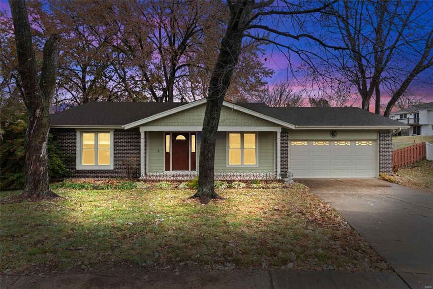 Beautiful Ranch Home with Finished Lower Level on Almost Half an Acre in Quiet Cul-de-Sac.  Welcome to this home in the serene and family-friendly community of O'Fallon. With an updated kitchen, a spacious finished lower level, and a peaceful cul-de-sac location, this property has it all.  Three bedrooms and 2 baths upstairs, cozy hearth room that offers a brick fireplace.  The formal dining room and great room are perfect for family entertaining.  The finished walk out lower level offers a versatile space with family room, office, full bath and bedroom.  The heart of this home is the beautifully updated kitchen with stainless appliances, center island and quartz countertops.  Enjoy the privacy and space provided by the nearly half-acre lot with fully fenced yard and a firepit where you can relax and entertain.  Other features include newer appliances 2022, roof replaced 4 months ago, durable Hardie board siding, oversized garage and large laundry room.