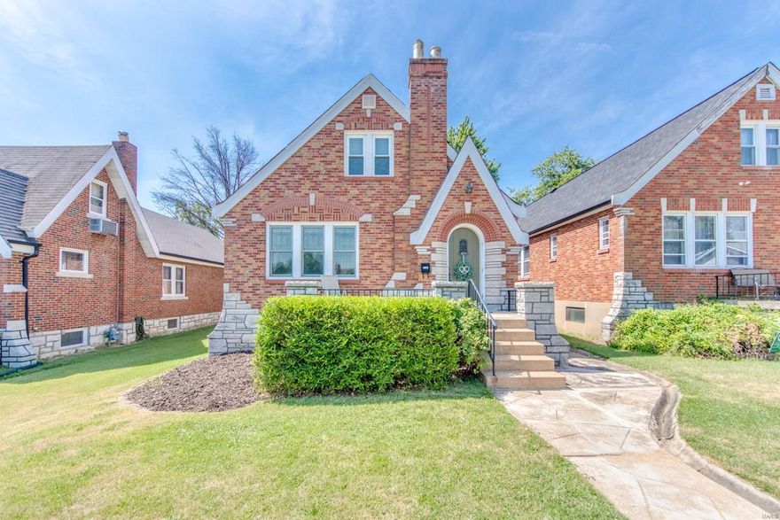 This home will be sure to check all your boxes! 4 bedrooms, 2 baths, hardwood floors.  A classic South City brick  with beautiful arched front door. The spacious living room with large windows, timeless plaster work and decorative fireplace. Dining room is large enough for an oversized table, perfect for daily use as well as for Entertainment. The updated kitchen is aesthetically pleasing and functional for the chef of the family, with all stainless-steel appliances, plenty of cabinets, and a gas range. Off the kitchen you will be able to enjoy a large deck overlooking the yard, perfect for kids or dogs. Two  bedrooms and a full bath round out the first floor.  Upstairs, the hardwood flooring continues.The large primary bedroom features a walk in closet. Another spacious bedroom along with a second floor full bath! The basement features ample storage and washer/dryer hook ups, with some plumbing and electrical updates.  NEW ARCHITECTURAL ROOF WILL BE INSTALLED BY SELLER BEFORE CLOSING.