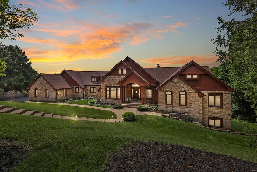 Spectacular, custom built ranch, designed by Dick Busch & built by Dean Teiber, on a breathtaking 1.44-acre lot, adjacent to Babler State Park w/panoramic views from every room! Fantastic floorplan w/6 Beds, 4F/2H Baths & 6500+ sqft of living space w/awesome finished W/O LL! This home is truly move-in ready! Formal Dining w/coffered ceiling & crown molding, spectacular 2Sty Great Rm w/barrel ceiling, wall of windows & artistic brick FP w/built-ins. Gourmet eat-in Kitchen w/vaulted ceiling, custom cabinets, top tier granite, breakfast bar, SS appliances, walk-in pantry, Butler’s pantry & Breakfast Rm. Romantic Master Retreat w/private balcony, dual walk-ins, luxury Bth w/double vanity-granite, jetted tub, stand-alone shower & bidet. Office & terrific Guest Ste w/full Bath, 2 Powder Rms & Main Flr Laundry! Handmade staircase leads to amazing LL w/Rec Rm, FP, wine cellar w/separate tasting room, wet bar, 4 Beds, 2 Baths & workshop. This home has it all - perfect for entertaining! Additional Rooms: Wine Cellar
