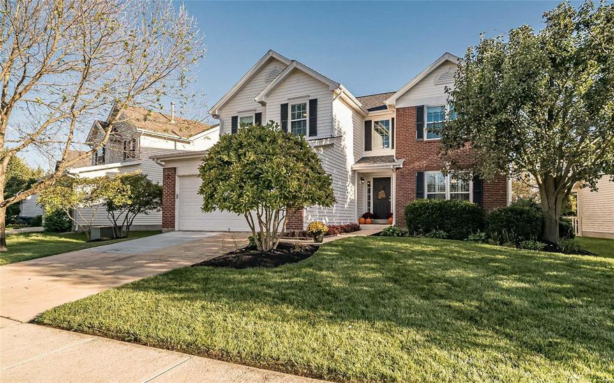 Beautiful Home in The Cove of Lake Chesterfield, loaded with updates including partially finished basement. New Roof 9/19, New Windows 2015 with Warranty, HVAC 2017, Newer Upper Level Carpet. Updated kitchen with concrete counter tops and tile flooring, Built-in lockers w/shelving off the Kitchen, Breakfast Room, Family Room and Dining Room wood flooring, Dining Room accented with gorgeous tray ceiling. Family Room has speakers and Built-in Cabinets, Upgraded Millwork throughout. Spacious Master Bedroom Suite California Closet System with upgraded Bathroom, tile shower, granite flooring with double sinks. This is a must see! Additional Rooms: Mud Room