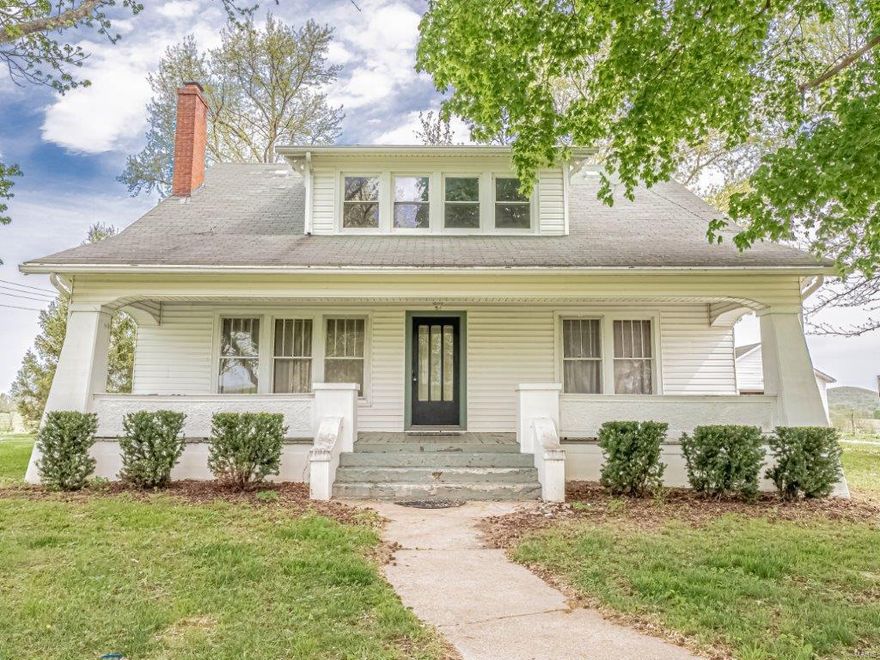 Charming 1.5 story home sitting on 3.75 acres with a hay barn, machine shed, and a detached garage. This craftsman style has so much charm and character, with hardwood floors, custom wood trim, and nostalgic glass doorknobs. Main level of the home has 1 bedroom, 1 bathroom, large living room, dining room, breakfast room. and kitchen. Upper level has two bedrooms, one bathroom, and a loft area. This home has lots of windows to show the beautiful views all around.