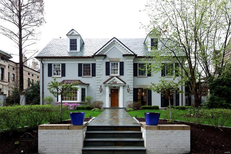 Chance of a life time, complete renovation + additions.  Georgian colonial on choice CWE private St., nearly 5,000 sq. ft. of gracious living space.  Classic center hall, formal LR w/ bay window, formal DR w/ a pair of custom, metal french doors that open to stone patio, expresso finished wood floors, significant millwork, spacious fam. rm. w/ built-ins & frplc., wet bar w/ice maker & wine chiller, light-filled study/den + a real conservatory addition w/ slate floors opens to outdoor kitchen w/ grill & frplc. Updated chef's kitchen w/ custom cabinets, granite countertops, SubZero fridge, 6 burner Wolf range, custom island with butcher block table seats 3/4 people.  Spacious master suite w/ custom fitted walk-in closet, vaulted ceiling, frplc., spa-like master bath w/ walk-in steam shower & jacuzzi tub ROOM & dbl. vanities. Fabulous pool area w/ pergola + large sun deck, ideal for summer time entertaining. Home has been renovated to perfection!  Attached garage! Custom electronic gate! Additional Rooms: Sun Room