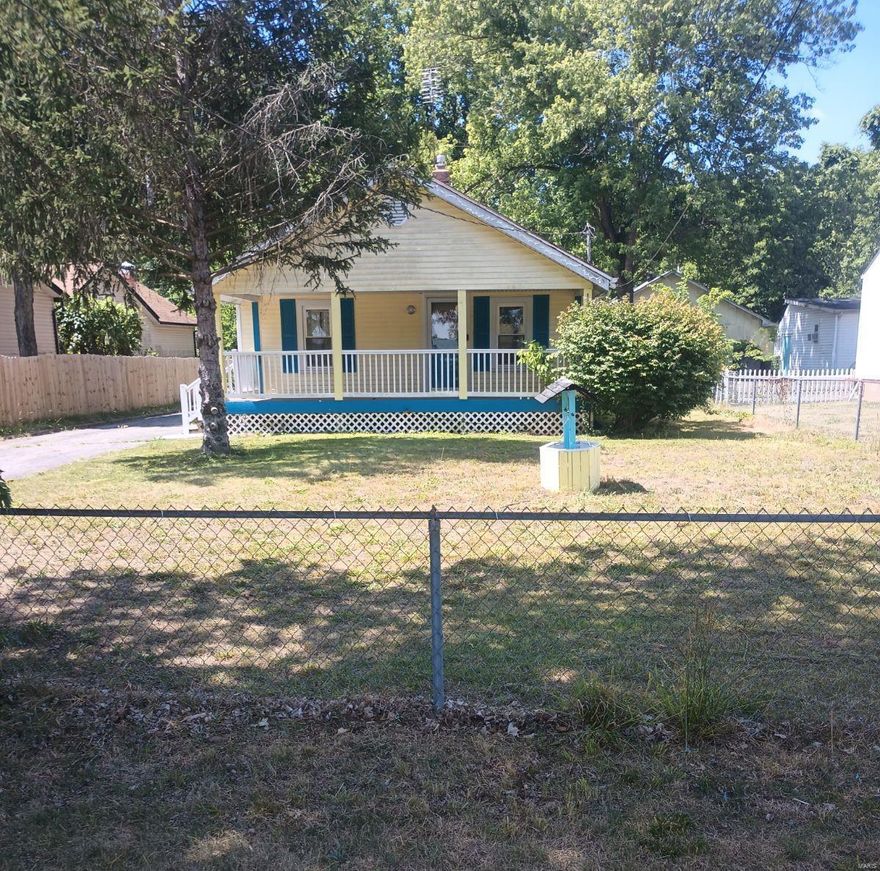 Welcome Home to this hidden gem nestled on 3.74 acres w/Commercial Potential opportunity. This unique, charming bungalow boasts huge, covered wrap-around porch, vinyl siding, and extra-long driveway! Enter into a spacious sun-filled family room, large kitchen w/ton of countertops, custom cabinets, & island. Plus, 4-season room leading out to a brick patio great for entertaining. Cozy bedroom w/built-in storage & walk in closet, full bath, 2nd bdrm was converted into a laundry room that can easily be converted back if desired. LL awaits your finishing touches w/laundry hook-up, newer electrical panel ’21, newer AC '21, water softener, & storage. In addition, 40x60 multi-function detached garage/shop showcasing 1800 sq ft, 10’ doors and 8’ doors on each side, 2-220 AMP & 1-200 AMP Electrical panels. 3 additional outbuildings: 1-oversized garage, & 2 sheds. Endless possibilities yet a peaceful & relaxing setting inviting you home everyday! Additional Rooms: Sun Room