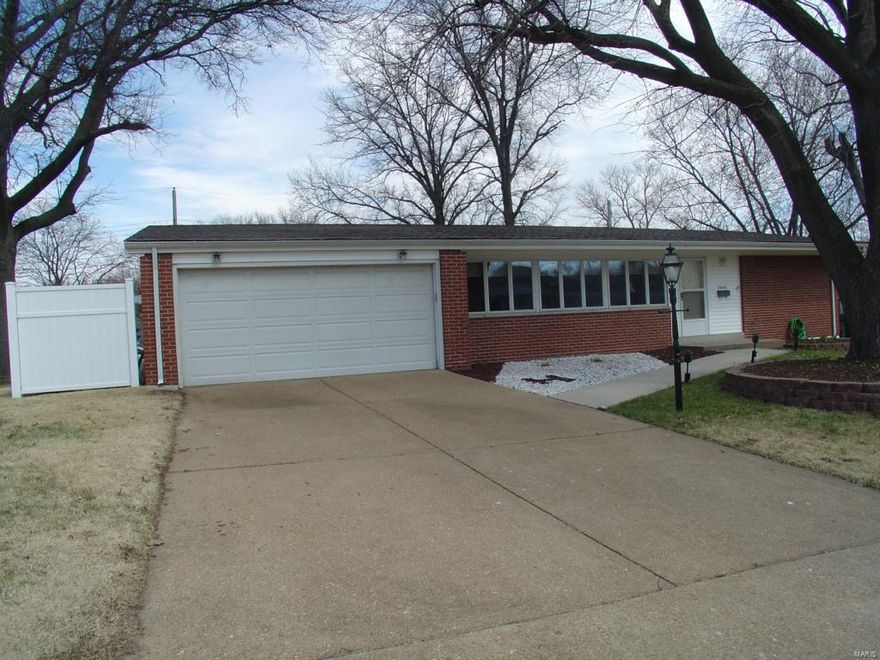 Back on the market! This 3 bedroom ranch has so many updates! It is almost like it is a new house! It is over 1784 sq. ft. of living space! Remodeled main floor bathroom with whirlpool tub, vanity, toilet & flooring (2010). Roof was replaced in 2014. Water heater was replaced in 2014. Hardwood floors were refinished (2010). Carpet was replaced in master bedroom, family room & basement in 2012. New vinyl flooring in kitchen & hallway in 2010. Concrete patio (2012). New front side walk in 2011. A lot of the basement was updated in 2011: guest sleeping area, office, storage area & bathroom. Kitchen cabinets were re-stained & new cabinet pulls, knobs and hinges were put on in 2013. New garage door opener in 2015. Soffits were enclosed in 2013. The huge family room was a wood burning fireplace. Nice level lot with a fenced portion in the back yard! Great location! House has passed City of Florissant Occupancy Inspection! Sellers offering $1,000 towards buyer's closing cost!