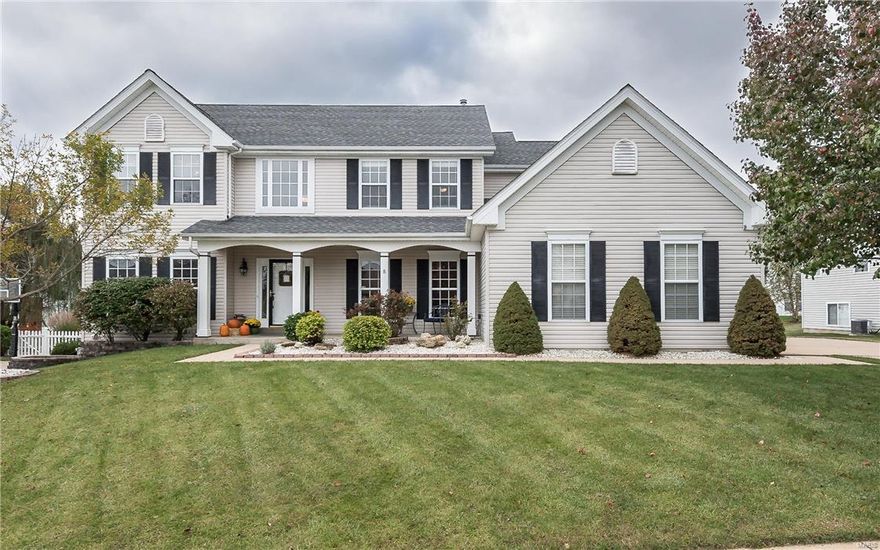 This combination of fantastic amenities including Hearth Room, private UL bonus room, finished LL, 2 gas fireplaces, 3 car side entry garage & fenced yard, a rare find at this price! Front porch leads to the 2 story entry flanked by office w/French doors & formal DR. Great room with 5 window bay opens to spacious kitchen w breakfast room, center island, newer backsplash & flows to vaulted hearth room w/tons of windows & light. UL includes master suite with 2 walk in closets, luxury bath with his & her vanities, soaking tub, shower & private commode. 3 more bedrooms & vaulted bonus room w/French doors complete the UL. The finished LL includes Family room, exercise area, game room, sleeping room & full bath w/claw tub. The exterior is also special: 2 patios, white fence, sprinkler system, play yard and outdoor speaker system.  New in 2015: Roof, Carpet & Freshly Painted on ML & UL. Enjoy this quiet street in this Golf Course community with pool & club house minutes from Hwy 70 & 40/61.