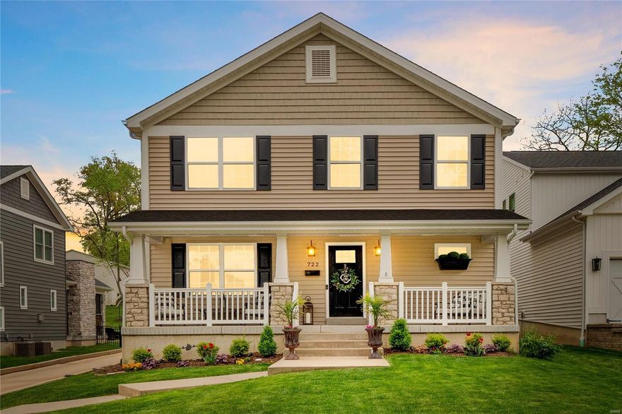 Kirkwood living at its finest w/ over 3,500 sf & an attached 3 CAR GARAGE! This two story home resides on a spacious 200' deep level lot w/ plenty of grass space, a patio, premium landscaping & a covered front porch. The main level offers hardwood floors w/ a spacious living room highlighted by a fireplace w/ built-ins. The eat-in kitchen includes an island, pantry, double oven, granite counters, tile backsplash & breakfast area. As well, separate dining for formal occasions, 1/2 bath & storage lockers that access the oversized 3 car garage. The upper level boasts the master suite with vaulted ceiling, his-n-her closets, & a full bath, guest room w/ en suite, & two addl beds serviced by a hall bath & laundry room. The finished LL features a 9' pour w/ ample storage & a large rec room w/ egress window & a freshly updated wet bar w/ 100 bottle wine fridge that is perfect for entertaining. Other features include plantation shutters & newer carpet!