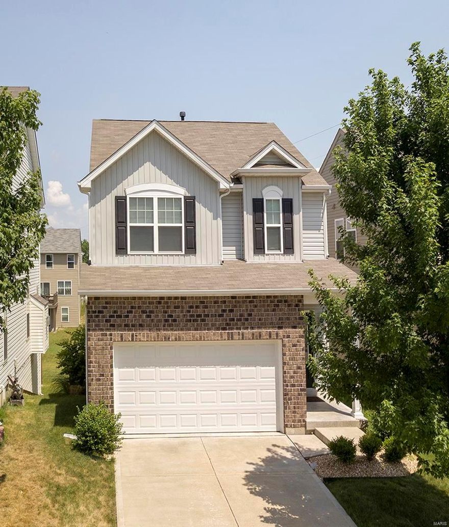 This beautiful 2 story - 3 bedroom / 3 1/2 bath home has been lovingly maintained.  Previously a builder display with numerous upgrades.  Open Floor Plan.  Wood flooring throughout the main level.  The kitchen has 42 inch cabinets, stainless steel appliances, granite countertops, smooth top range, dishwasher and microwave.  The large master suite has a double sink vanity and a large linen closet, shower and separate tub.  Other bedrooms are large.  Terrific large cedar deck and stairs off the breakfast room.  Finished lower level has a rec room, full bath and walk out to beautiful patio and back yard.  Whole yard has an in ground sprinkler system.  Schedule your appointment today,  This house will not be on the market long.