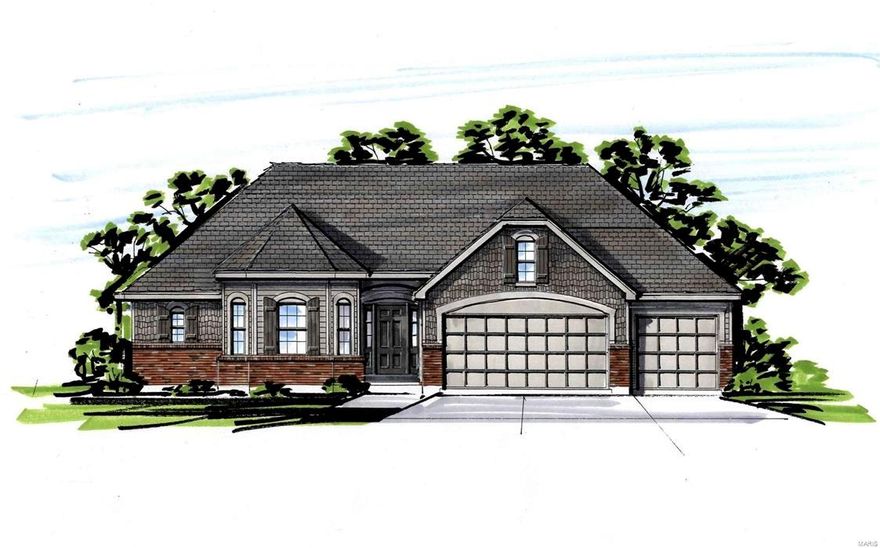 This ARLINGTON OPEN RANCH MODEL features a Hearth Room w/ Custom Mantle, Finished Lower Level w/ Walkthrough Bar, Rec Room, Bed Room, and Bath, Custom Stone and Brick Elevation, 3 Car Garage, Upgraded 42" Staggered Kitchen Cabinets with Large Butterfly Island, Granite Counter Tops,  and Stainless Steel Appliances, Vaulted Ceilings in the Great, Kitchen, and Breakfast Rooms, Coffered Ceiling and Bay Window, Direct Vent Gas Fireplace at Great Room and Hearth, Hardwood Flooring at Main Area, Ceramic Tile, Open Staircase Finished to Lower Level with Iron Spindled Railings, Arched Openings, Recessed Can Lighting, Custom Front Door, Fully Sodded Yard, 5 1/4 Base Molding and 3 1/4 Casing, Satin Nickel Knobs and Hinges Throughout, 30 Year Architectural Shingles, 2 Panel Doors, and More!! This model is on display at Williams Creek - 1595 Heritage Valley Dr - Office Hours 11 to 5