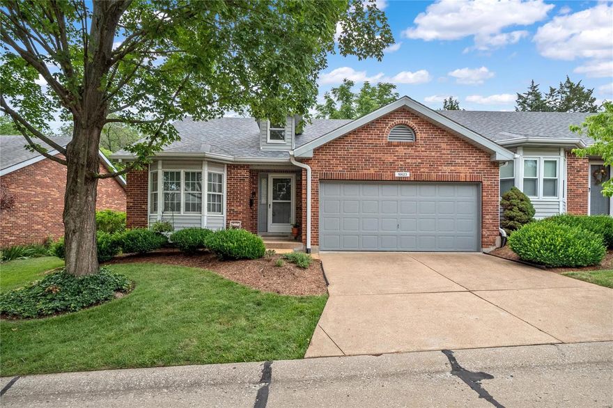 Perfect Location for a low maintenance Villa Condo! Home is being sold As-Is with well maintained interior.  The front office can be easily converted to a second bedroom.  First floor has a hallway half bath and laundry room.  The kitchen has wood cabinets and breakfast area.  The living/dining area combo has a vaulted ceiling and access to the rear enclosed porch.  The master bedroom suite has carpet flooring, walk-in closet and full bath.  The lower level has a bedroom with carpet flooring and a walk-out to the rear.  The condominium complex is a 45+ age-restricted complex. This is an "As-Is sale"- Seller to do no repairs or inspections. Location: End Unit, Ground Level