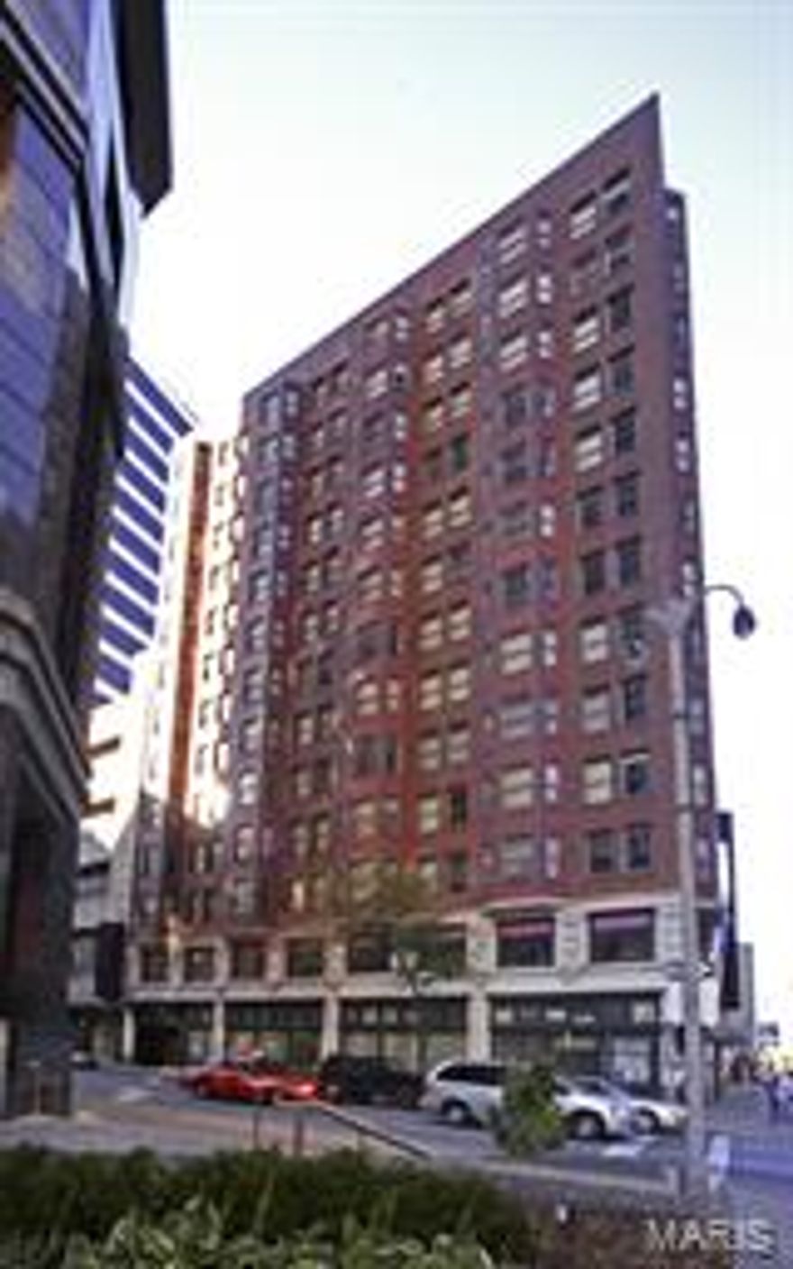 Want to own a skyscraper?  This is your opportunity!  Thirteen story building at the corner of Broadway and Olive in busy Downtown St. Louis.  Perfect for loft conversion, condos, office use, or hotel.  2,550sf of floor space on each floor.  Owner has some development plans available.  Floor plan is in attachments