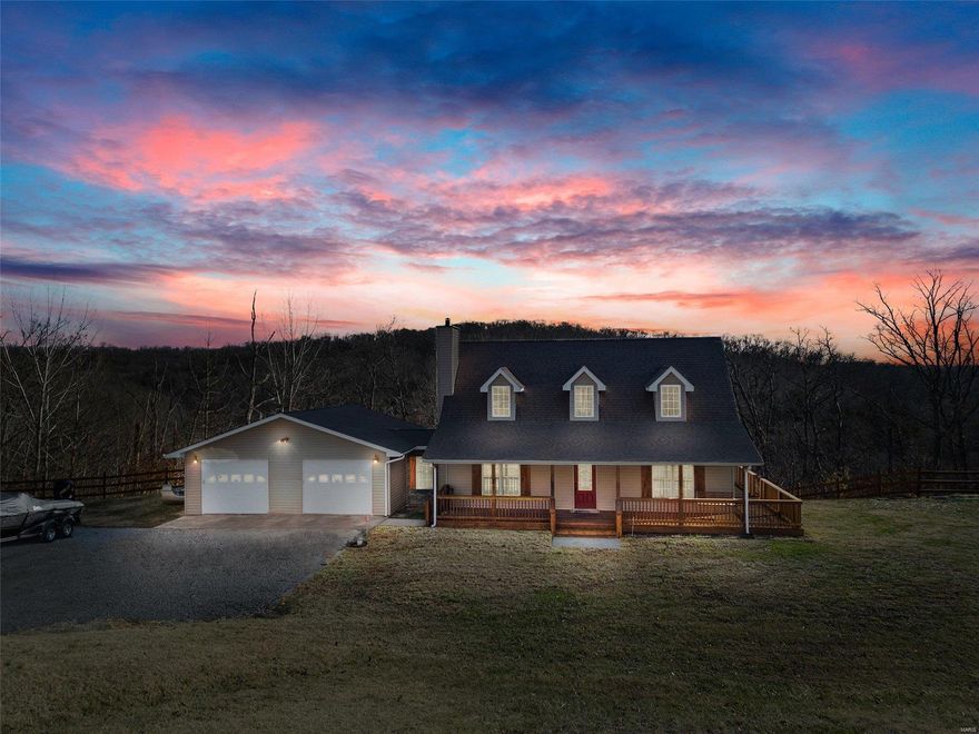 First time on the market! Deer hunters dream! As you pull up to the home you instantly want to go relax on the 3 sided deck and enjoy the breathtaking views of the unrestricted 16 peaceful wooded acres. As you step inside this beautiful custom-built home you will notice the floor to ceiling stone fireplace that is sure to make for some cozy winter nights. Upstairs offers 2 bedrooms and a full bath. Retreat to your main floor Master suite that offers a walk-in closet and newly updated luxury bathroom. The Eat-In kitchen is charming w/ all custom-made cabinets. The walkout basement has been fully insulated with a 9ft pour. Anderson windows though out the home. You are certain to enjoy the privacy and wildlife this home lends you. The kitchen dishwasher & Microwave DO NOT stay.