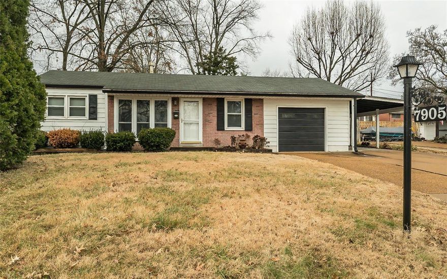 Don't miss this great, affordable opportunity! Located on a wonderfully quiet, street close to shopping & transportation is a 3BR ranch eager to meet its new owners! 1500+ finished sq ft. Hardwood floors grace the living room & bedrooms. Light and bright living room with large windows. Wood-burning fireplace adds a charming, comfortable & cozy touch to the large family room and this room is your access to a great yard. Eat-in kitchen features SS gas range & microwave, oak cabinets, pantry & the fridge stays! Main floor bath nicely updated. 3rd BR is located off the kitchen & could be used for multiple purposes. Finish in lower level includes rec room with bar & full bath too! The fenced in, family-friendly yard with covered patio is perfect for outdoor entertaining & utility shed stays! 1 car over-sized garage & carport. And at this price, this is VALUE that makes $ense! Stop looking & start packing!