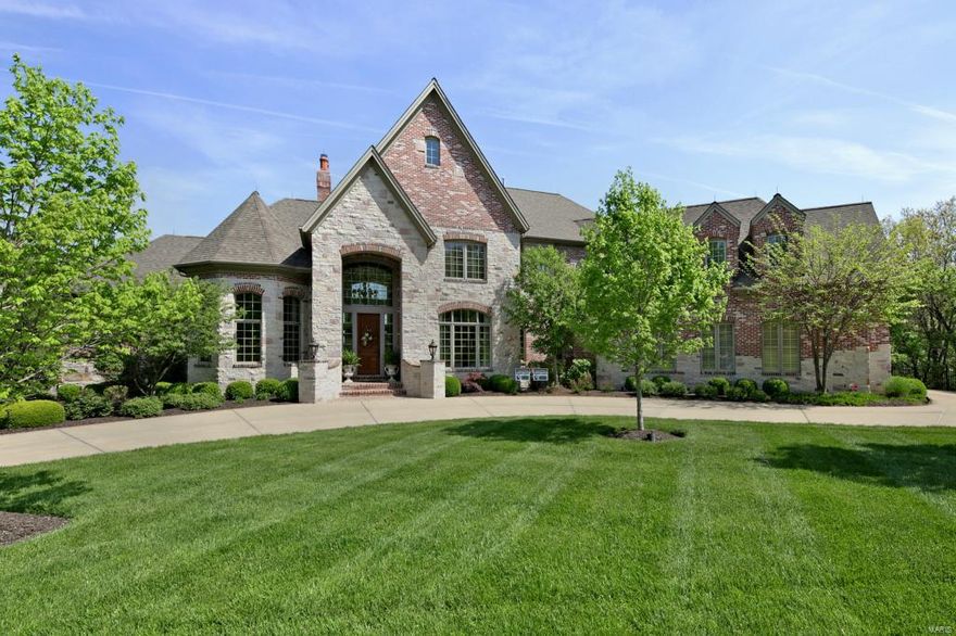 Absolutely stunning custom 1.5 sty sits on most gorgeous private 1.6 acre quiet cul-de-sac lot w/extensive landscaping & circle drive. Attention to detail thru out w/numerous custom amenities. As you enter you will find a 2 sty entry,a generous sized dining rm w/wood flrs & a private study w/bay window & built-ins. The 2 sty great rm has a beautiful fireplace w/raised hearth,bay window,custom moldings & wood flrs. The kitchen is the heart of the home w/custom center island,granite countertops,gas cook top,built-in refrigerator & custom cabinetry. Adjoining the kitchen is a breakfast rm & large hearth rm w/frplc &  built-ins. Main flr master suite has a bay w/custom window treatments & unbelievable master bath. 3 additional upper level bdrms w/private bath,Jack & Jill bath & a bonus rm. The finished walk out LL has a game rm,rec rm,frplc,exercise rm & full bath. The LL opens to a lovely in-ground pool w/extensive landscaping & fire pit. Truly a gem. New roof,gutters & downspouts 2015.