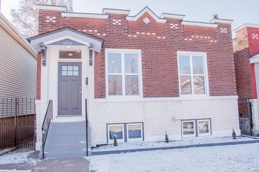 More kitchen storage has been added; including drawers and under cabinet storage. Completely renovated 2 bed 2 FULL bath southside brick charmer with a master suite and open floor plan plus a 2 car garage. This bungalow has a refinished original wood floors, fresh paint, and a great new layout. Kitchen is open to the living area which is great for entertaining or family time. The kitchen features granite counter tops, new shaker cabinets, stainless appliances, and huge breakfast bar. The master suite has a full bath, walk-in closet, and lots of natural light. Off the hall you'll find the second bedroom and another full bath that's been completely updated as well. The rear porch has been remade with with new windows, flooring and light fixtures and will make a great 3 seasons room. Fenced yard and oversized 2 car garage that's nearly as big as the house! Garage is a great fit for someone with a car hobby or has other toys like motorcycles or a boat. Great location right off Morganford!