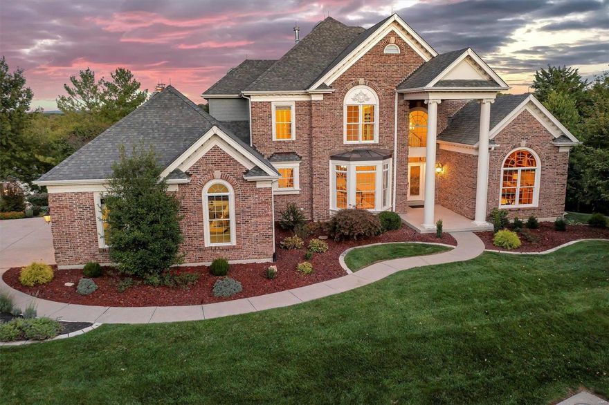 BACK TO THE MARKET! NO FAULT OF SELLERS - Beautifully designed brick 1.5 Sty with great views and a private oasis on a premium 1.7 ac lot! As you walk into the front door, the marble foyer leads to a private study with built in bookcases, French doors & Palladian windows. The impressive great room has architectural columns, 2-Sty wall of windows, a marble fireplace flanked by built in bookcases and a wet bar. Enjoy cooking and entertaining in your pristine kitchen featuring 42” cherry custom cabinets and quartzite countertops with a butterfly island.Create timeless memories with family and friends at the hearth room. The master-suite will call your name to unwind and relax in your private retreat. Flared T- staircase accesses additional 3 bdr, 1 with ensuite bath & 2 with Jack n’ Jill bath. The lower level features a stone fireplace, billiard room, workout room, 2nd kitchen, 5th bedroom & 1 1/2 baths. Landscaped garden with pool, wrap around deck and covered patio. Welcome home. Additional Rooms: Wine Cellar