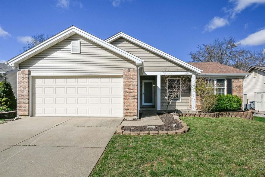 Looking for that move in ready Ranch in the Heart of O'Fallon/Saint Peters with neighborhood amenities at a great price? Look no further. This 3 Bed 2 Bath home with finished lower level offers an open concept buyers desire in today’s market. Upon entering, you are greeted with Vaulted ceilings with tons of light from the skylights. The open kitchen offers custom cabinetry, granite counters, tile flooring and stainless appliances that all stay. The hard-to-find Luxury master suite features double vanity, custom tile work and separate tub and shower. The lower level offers a ton of additional living space, storage, new high grade LVP flooring and the potential for additional sleeping area. Other updates include brand new siding, soffits, fascia, gutters, architectural shingle roof, newer windows, fantastic fenced in back yard and so much more. All this in a convenient location and a subdivision with a pool. Call today, this won’t last long!