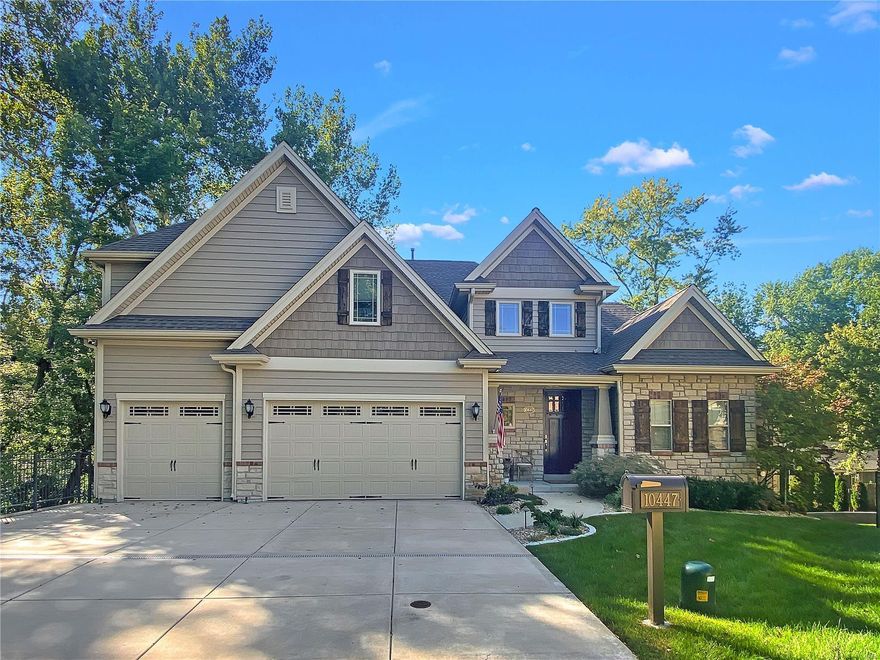 This is the home you have been dreaming of! Spectacular one of a kind 2016 custom built home with over 4500+ square feet of meticulously maintained and designed spaces for today's lifestyle in the heart of Frontenac! Incredible Savant Smart Home technology makes this home unlike any other with high performance unparalleled entertainment options.  Not a single detail was missed! Gorgeous two story foyer with beautiful job finished oak floors, wainscoting detail, crown molding and grand staircase.  This 5 bedroom 4.5 bath 1.5 story home features include tray, wood box beam 9'-11' 6" ceilings, covered and screened in deck with vaulted cedar tongue & groove ceiling with infrared heaters, tv and in ceiling speakers throughout home powered by Sonos. The custom gourmet kitchen is a entertainers dream open to dining room and dramatic great room featuring full stone fireplace. The main floor owner's suite with large walk in closet and luxurious spa like bath. Run, don't walk to see this one! Additional Rooms: Mud Room, Sun Room