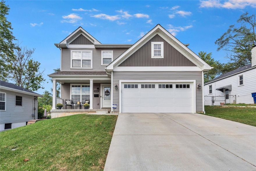 Incredible newer construction in Dogtown, just 2 years young! This gorgeous 4 bedroom/2.5 bath home's wonderfully open floorplan features spacious rooms and plenty of natural light. Enjoy the amazing eat-in kitchen with 42" cabinets, solid surface counters, stainless appliances, and breakfast bar island. Relax/entertain in the large family room with striking gas fireplace. Versatile separate living room overlooks the covered front porch. Enormous main floor laundry doubles as a mudroom. Retreat to the luxurious master suite! Master bedroom offers a deep coffered ceiling, and the vaulted bath has a double bowl vanity, oversized shower, and walk-in closet. Three incredibly large guest bedrooms, all with exceptional closets. Vaulted guest bath with double sinks. Lower level includes finished space with egress, plumbing rough in for a bath (already framed/drywalled, too!), and lots of unfinished space. Plus, a 2-car attached garage. All this, and you can walk to all your Dogtown favorites!