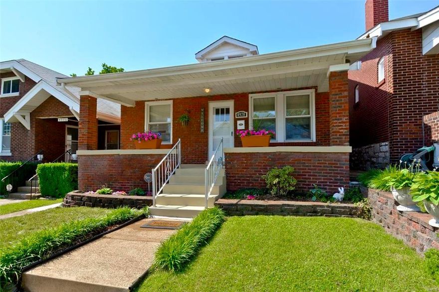 What a doll house! Beautifully maintained home, in the popular South Hampton area. Upon arrival you will notice the mature landscaping and  lovely front porch. The dining/living room combo flows nicely through the updated kitchen to the back yard and large deck, great for entertaining. The kitchen renovation is complete with granite counter tops, custom pot rack and newer appliances. 2 bdrm with extended closet in the master and newer 2 inch blinds. The bath is updated with ceramic tile tub enclosure,floors and vanity.The walk out basement area is immaculate and partially finished. Space for an office or extra sleeping quarters. Ample laundry room and storage space. The over-sized one car garage has been turned into a workshop but can be easily converted back into a garage. New roof , sewer lateral line and stack in 2016. Walk to restaurants, shopping and public transportation. Perfect for the First Time Home Buyer or someone looking to down size. Don't miss out on this Charming Home!