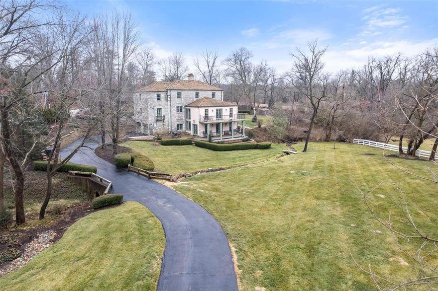Discover the charm of 3 Countryside Lane in Frontenac, Missouri. This architectural gem is a 4,000 sq ft stone residence on a sprawling 1.15-acre lot. The property is adorned with mature trees that lend a timeless charm to the surroundings. The landscape offers a sense of tranquility and privacy, providing a serene backdrop for both indoor and outdoor living. The expansive views from the property showcase the beauty of Countryside Lane creating a sense of escape while still being conveniently located in Frontenac. The current owner's list of improvements is extensive: New Marvin windows/doors, 2 new decks in 2020, and a new stone driveway in 2021, to name just a few. Three fireplaces add warmth to the spacious interiors filled with abundant natural light. The thoughtfully designed layout seamlessly blends comfort and style, creating an inviting atmosphere for both relaxation and entertainment. Don't miss your chance to get into one of St. Louis's most coveted neighborhoods.