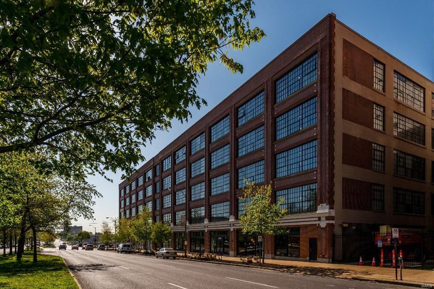 Luxuriously finished and priced to sell! Your senses will be delighted by the custom blend of industrial texture and high end finish. This loft boasts newly refinished, rich hardwood floors, exposed brick, designer light fixtures, two full baths with custom tile, walk in closets, and washer/dryer. The open, gourmet kitchen is filled with Padini Italian cabinetry, stainless appliances and hood, a gas cook top, and granite counter tops. The building has gated parking, a beautiful pool, fitness center, a billiards room, and guest suite. Perfectly situated in the heart of then Cortex district just footsteps from IKEA and near SLU, BJC, Wash-U and all the restaurants and vibrant night life the Central West End has to offer. Ask about special financing, available to those who qualify! Location: City