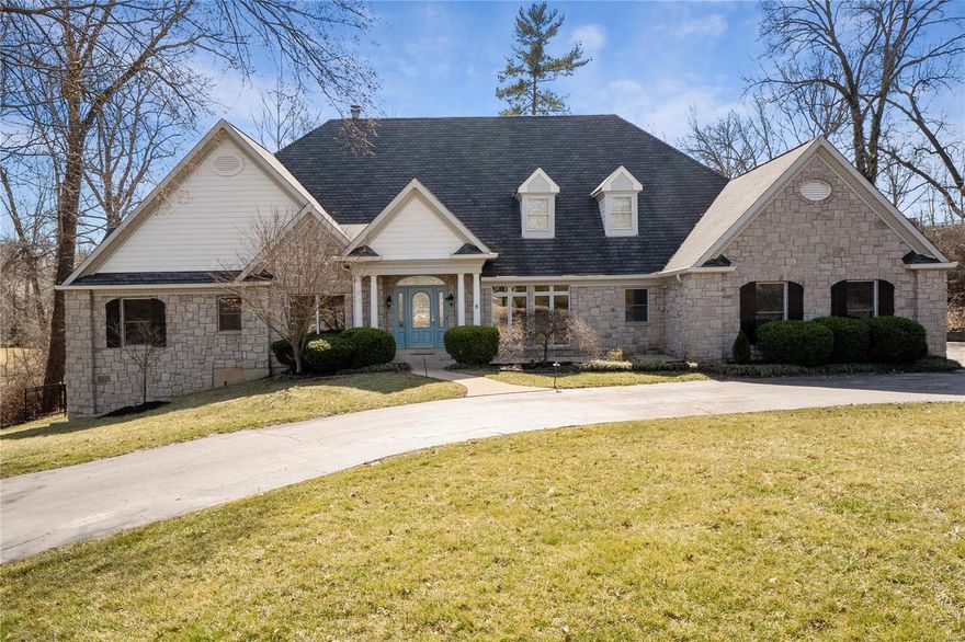 Open House 3/14 1-3 pm. Striking atrium ranch nestled in one of Ladue area’s finest lanes. The skyscraping ceilings and windows liven the senses.  Peruse vintage wines in your walk-in wine cooler or have a hot steam in the oversized shower, the creature comforts this home affords are extensive.  The open floor plan features a gourmet kitchen with Viking appliances, a massive island, and eating area.  Dimmable lights, 3 gas fireplaces, and surround sound keeps the evening mood ambient.  The sleek greyish bamboo floors enhance the soaring wall height and natural light that pours in daily via southern exposure.  The main bedroom is a sanctuary with his and her’s walk-ins, a private deck, spa-like bath, and fireplace.  The above grade finished basement gives patrons a place to spread out and easily access the lush, private, fully fenced backyard.  Plenty of parking for big boy toys and guests on the circle drive, turning pad, and oversized 3 car garage.  Come live the good life. Additional Rooms: Wine Cellar