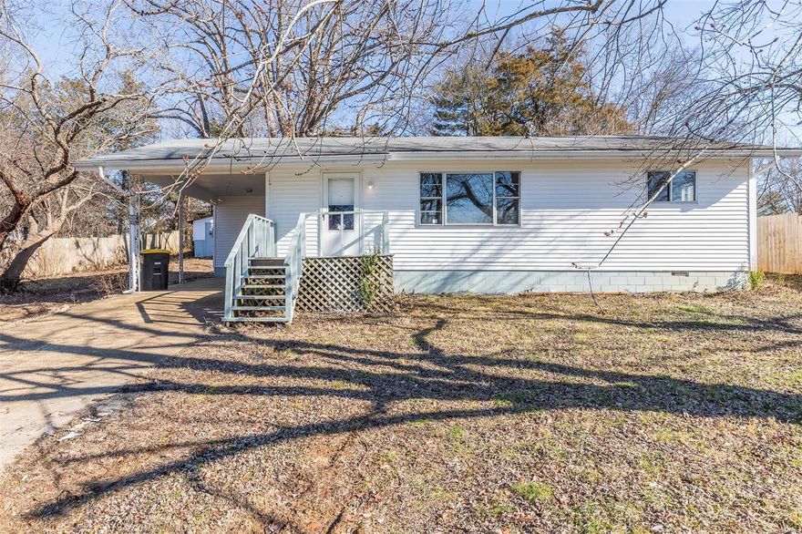 Check out this cute and cozy home convientely located in town! This 3 bedroom, 1 bath home features new paint and flooring. A new furnace was also installed. The property has an attached carport and a nice storage shed in the back yard. Perfect for a starter home, here is your chance to become a home owner, priced at just $89,500.